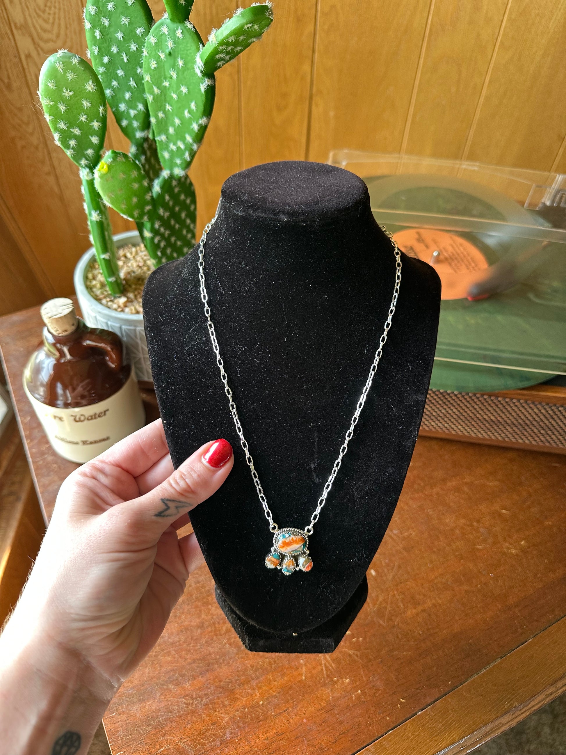 Spiny Oyster Turquoise Necklace