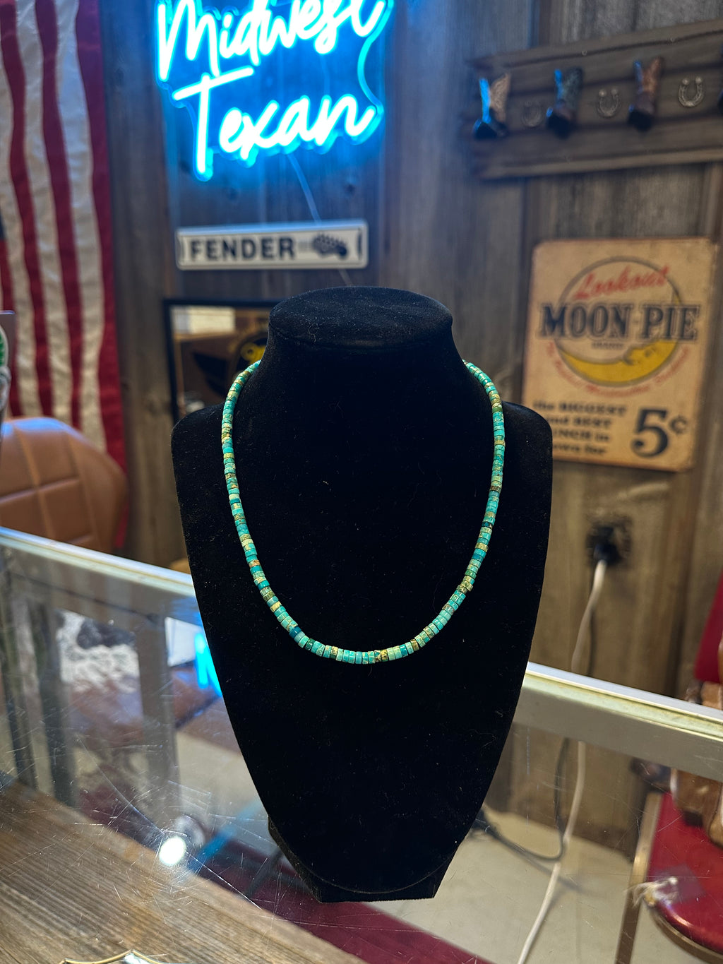 Beaded Turquoise Necklace