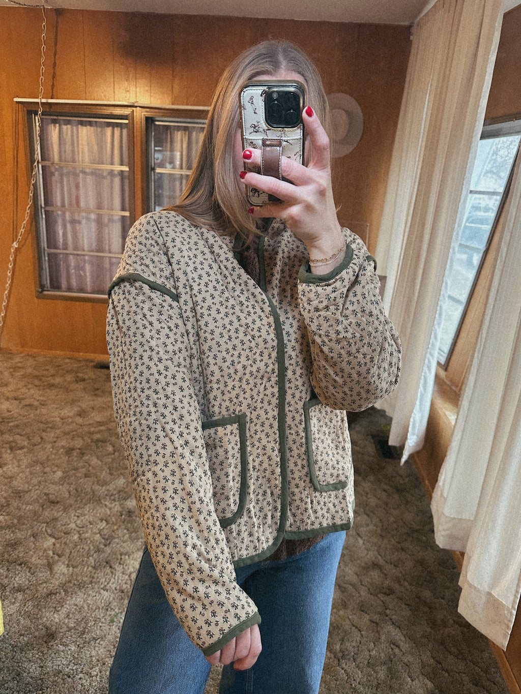 Delilah Quilted Floral Jacket