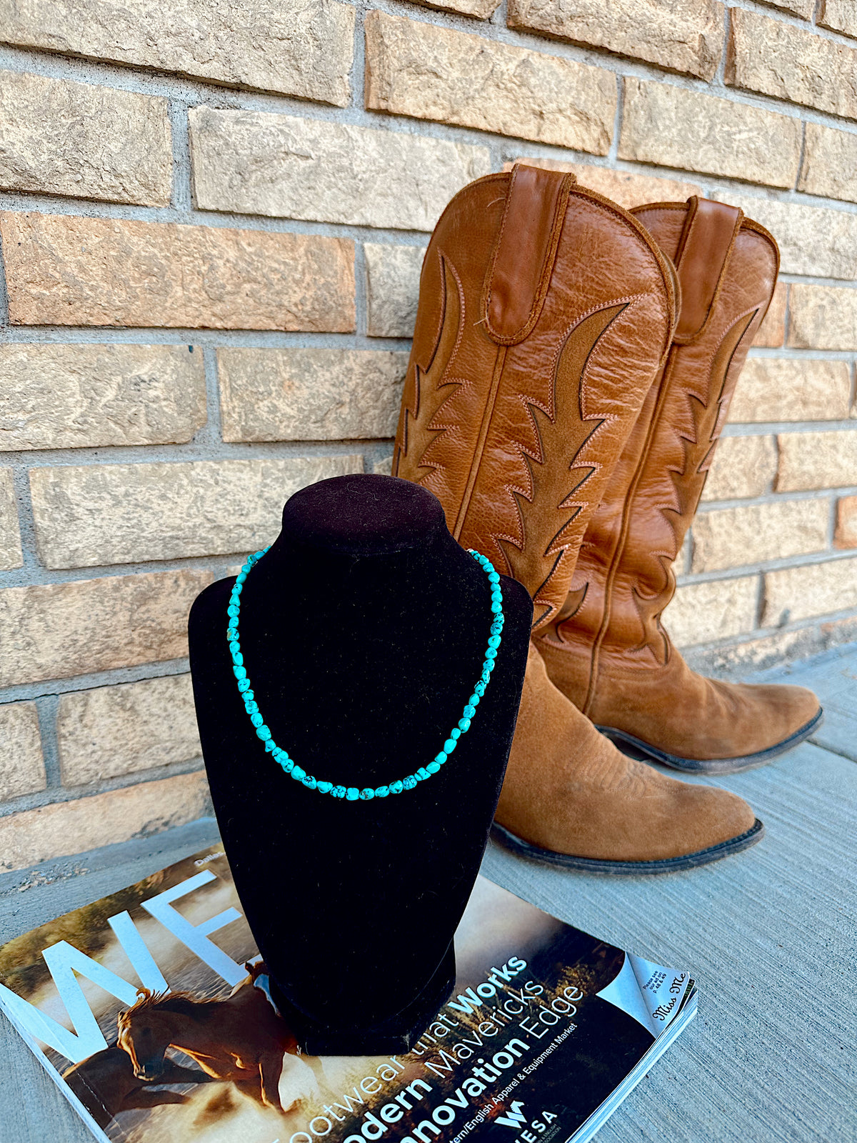 Handstrung Beaded Turquoise Necklace