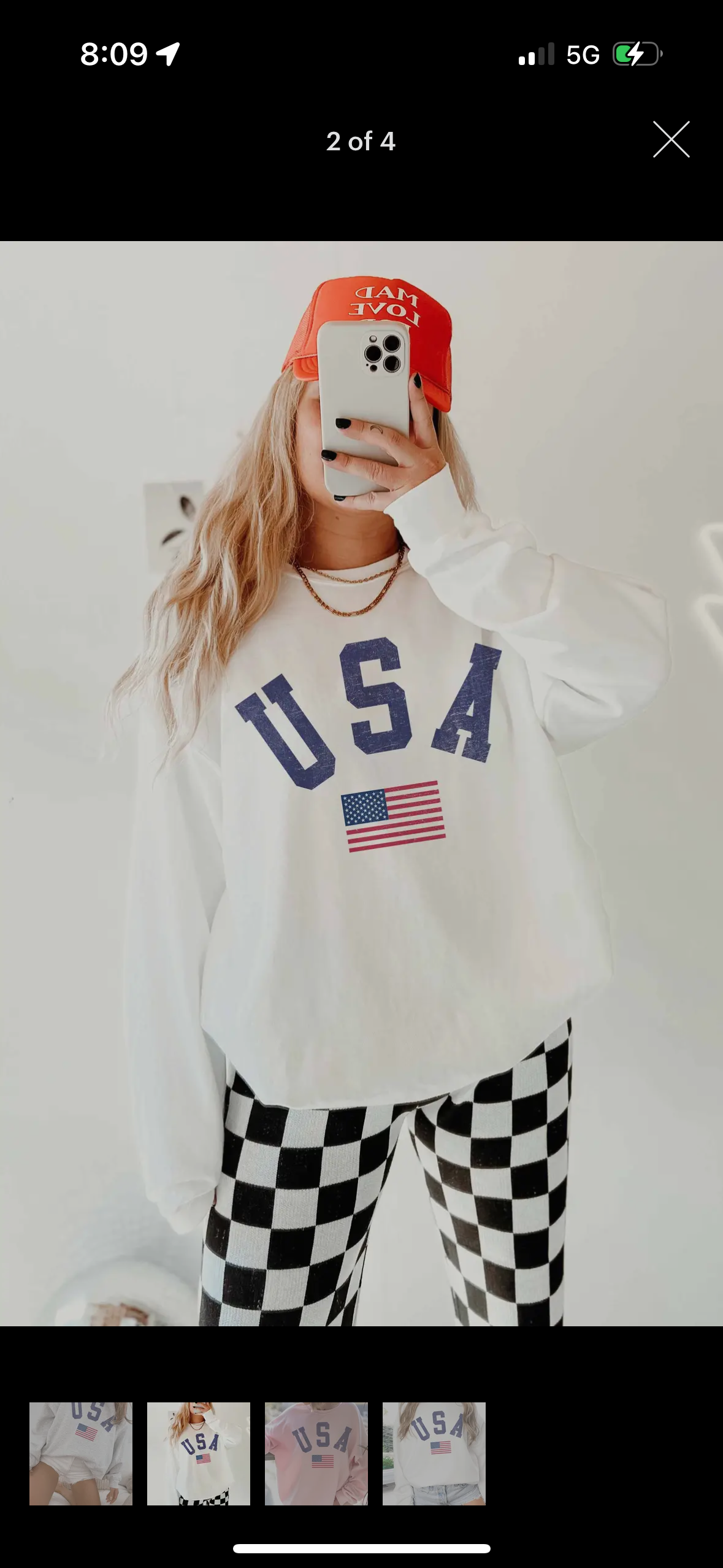 USA crewneck