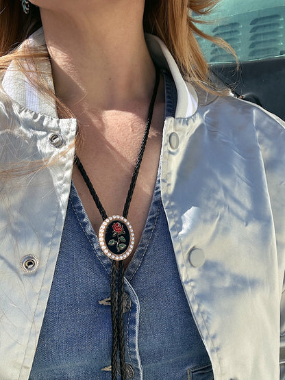 Rose + Pearl bolo