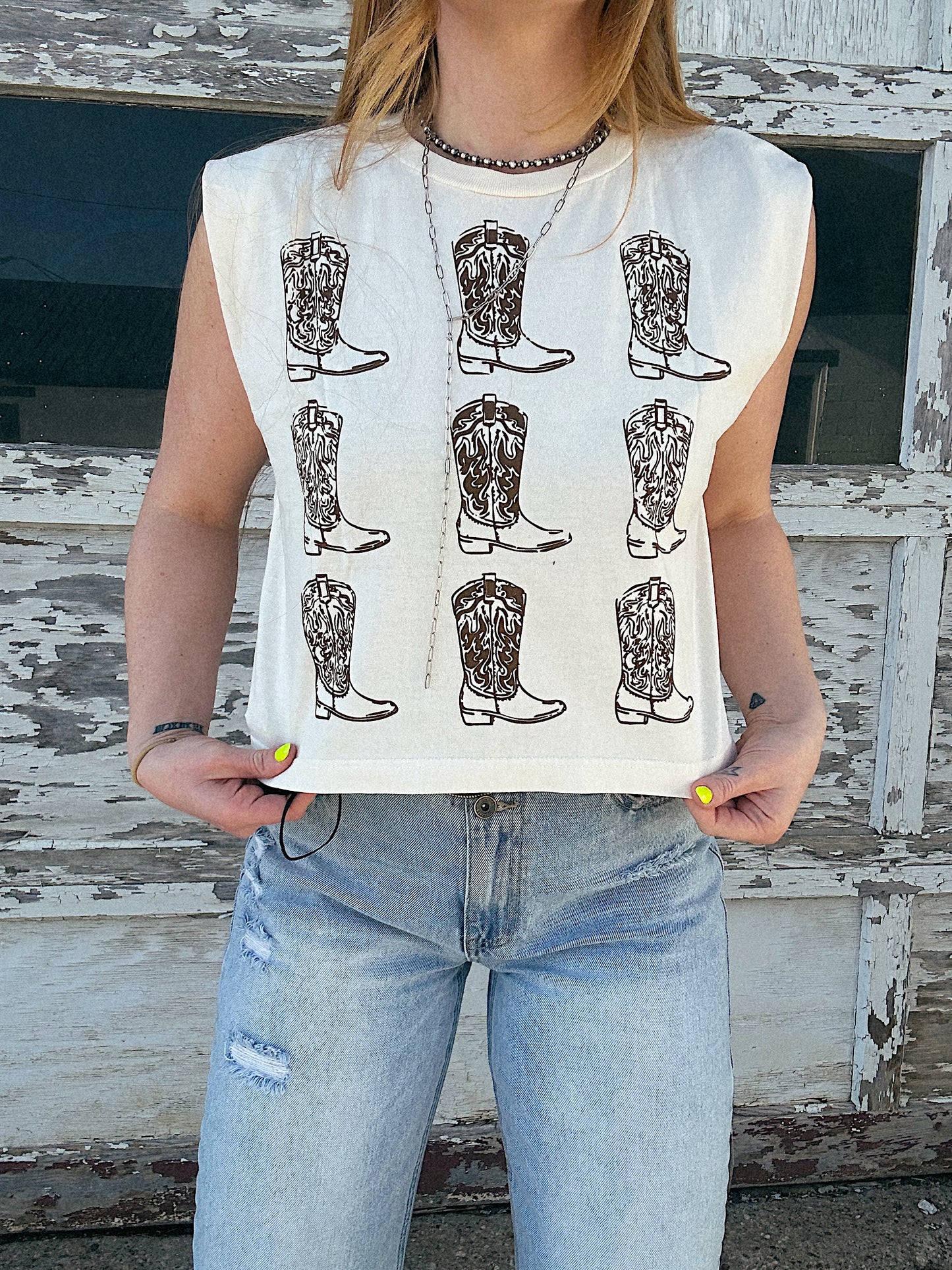 Boot Scootin' muscle tank