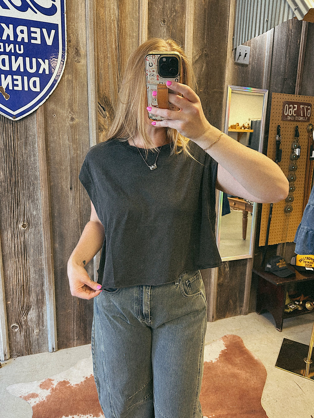 Boyfriend Tank (CHARCOAL)