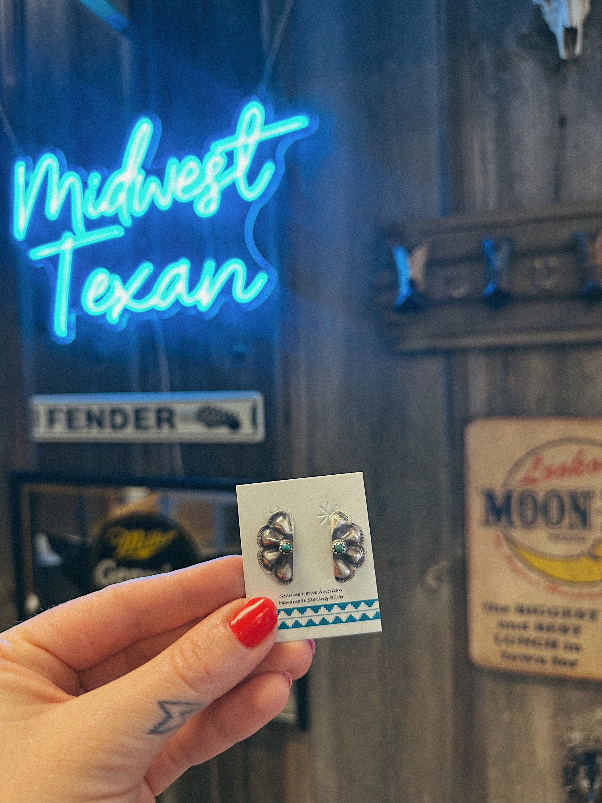 Half Moon Conchos w/ Turquoise