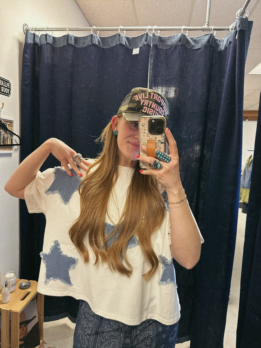 Denim Star of the Show Tee