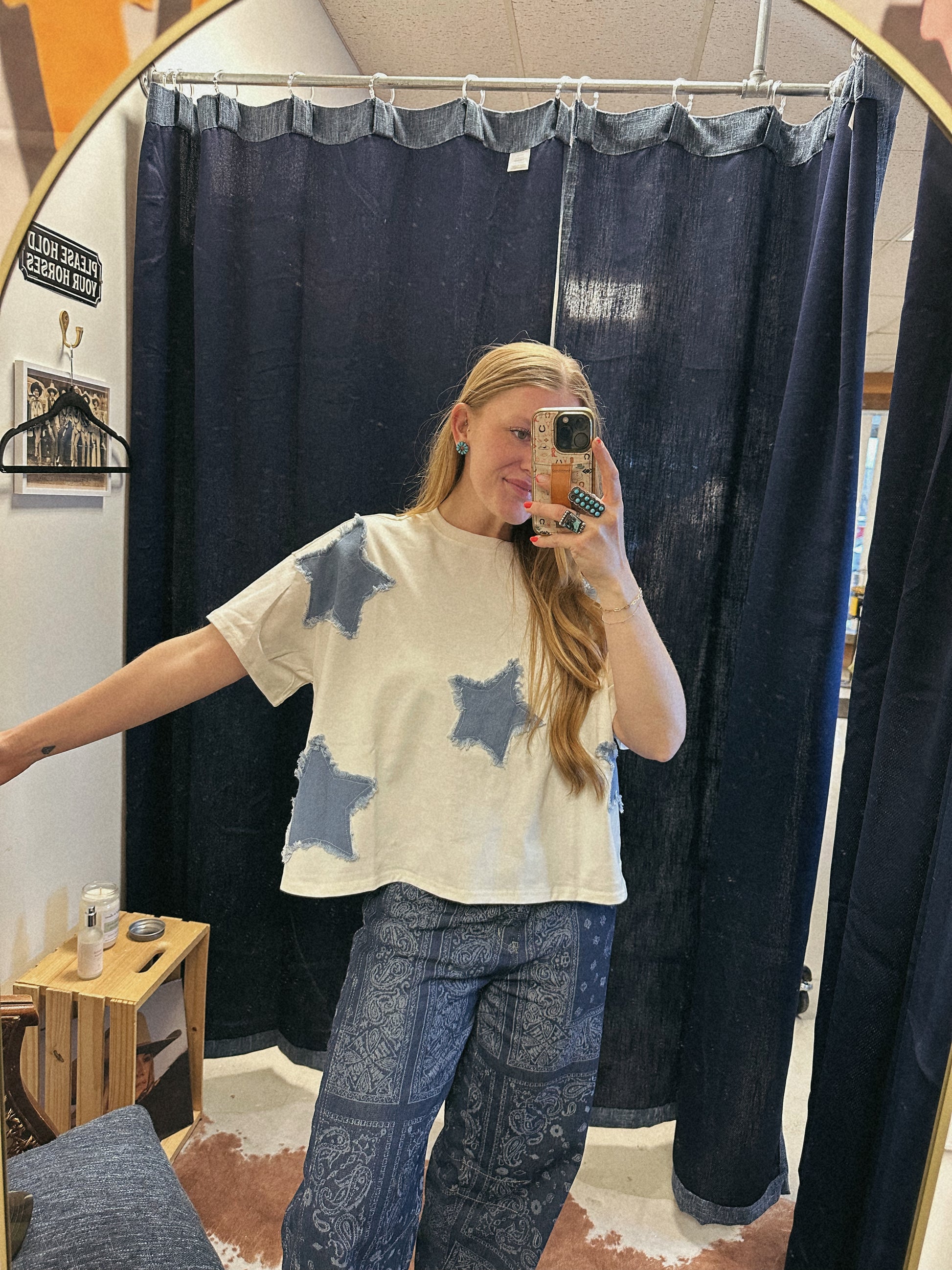 Denim Star of the Show Tee