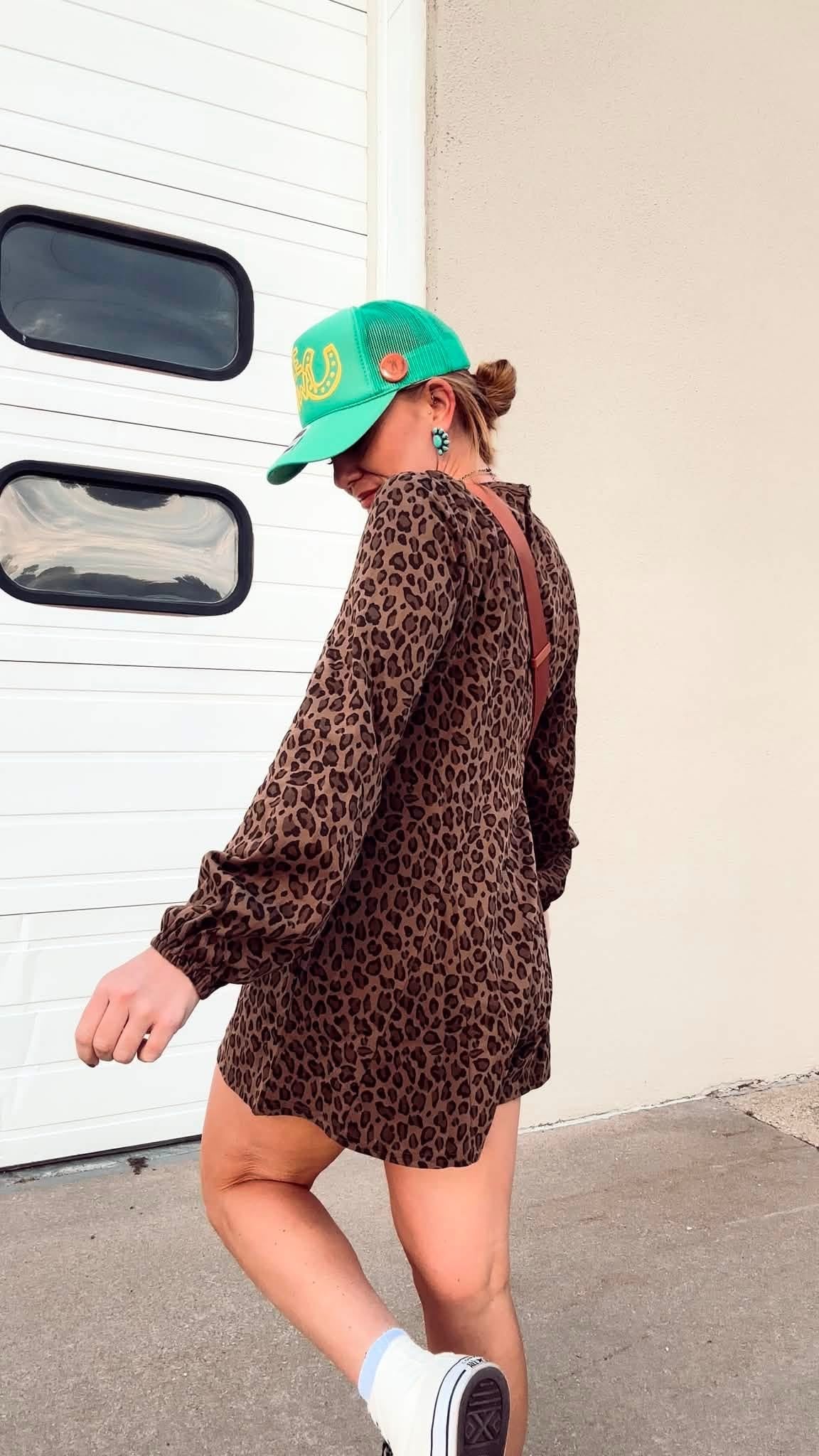 Cheetah Lounge Romper