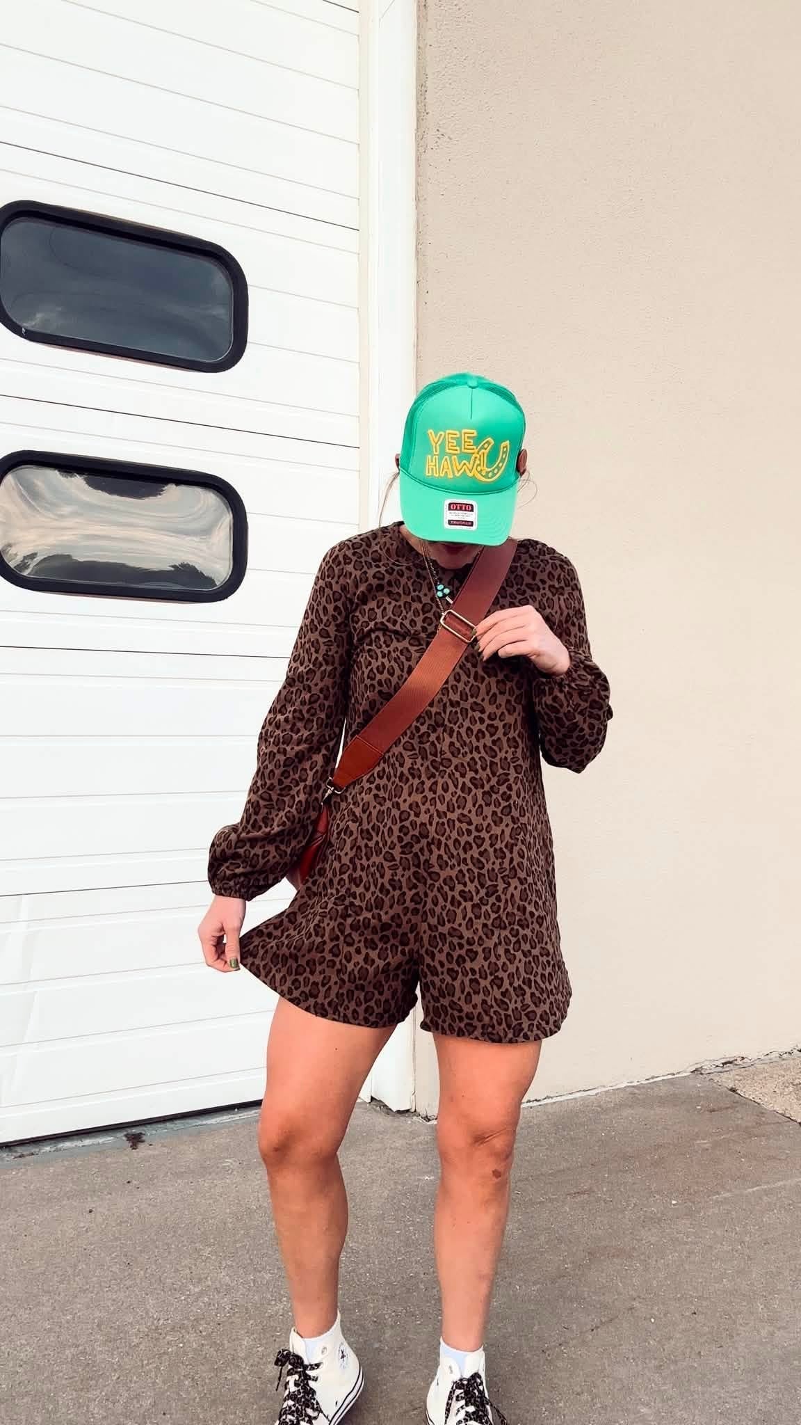 Cheetah Lounge Romper