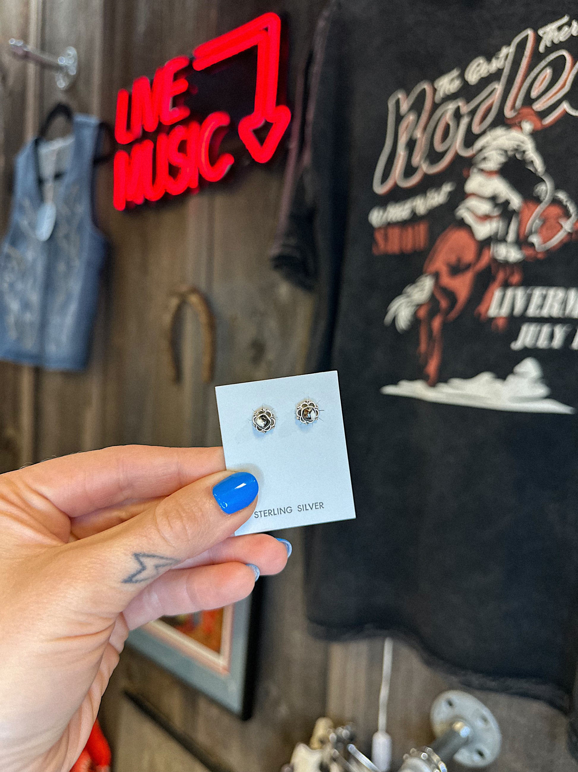 Mini White Buffalo Studs