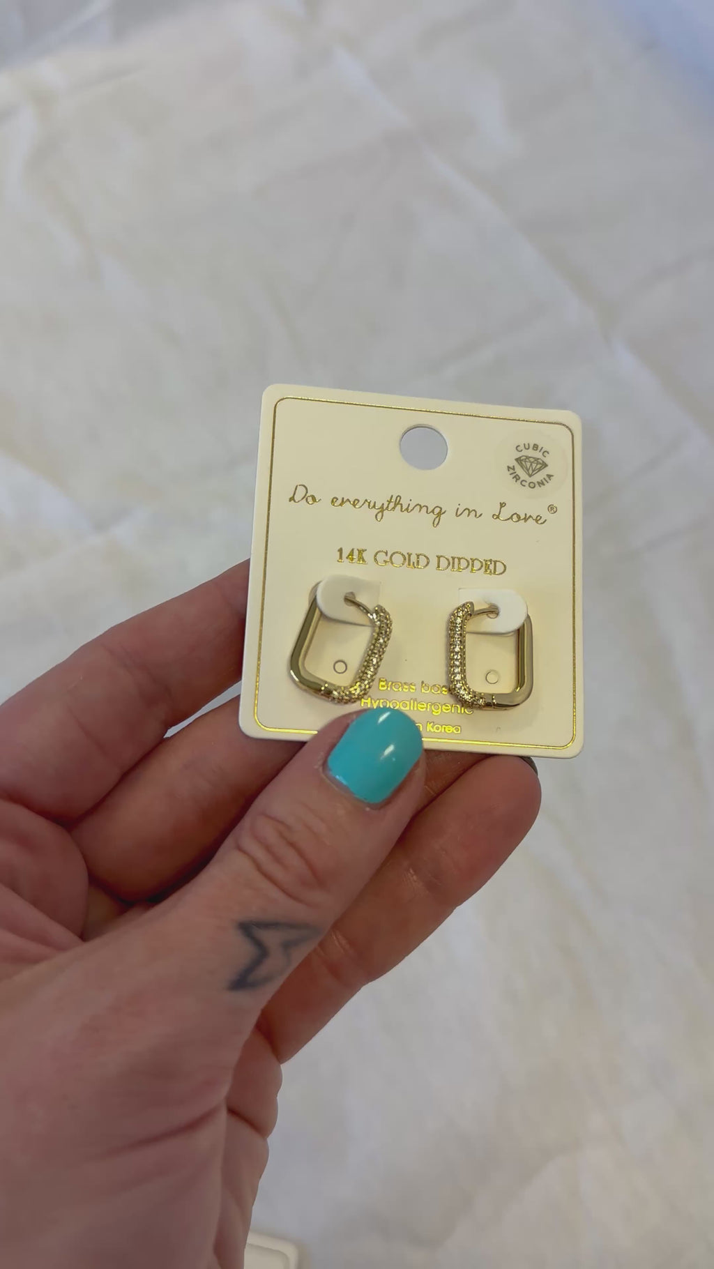 Everyday Gold Hoops (Square)