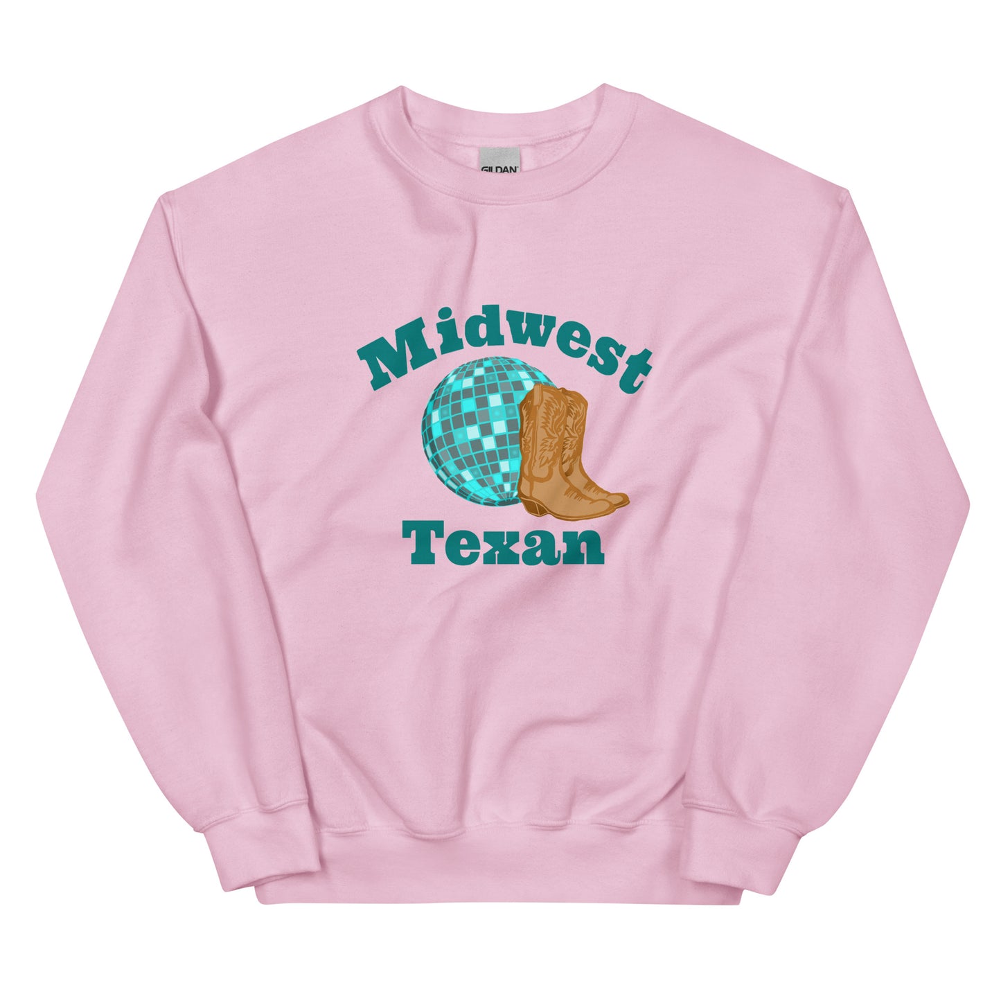 Midwest Texan logo crewneck