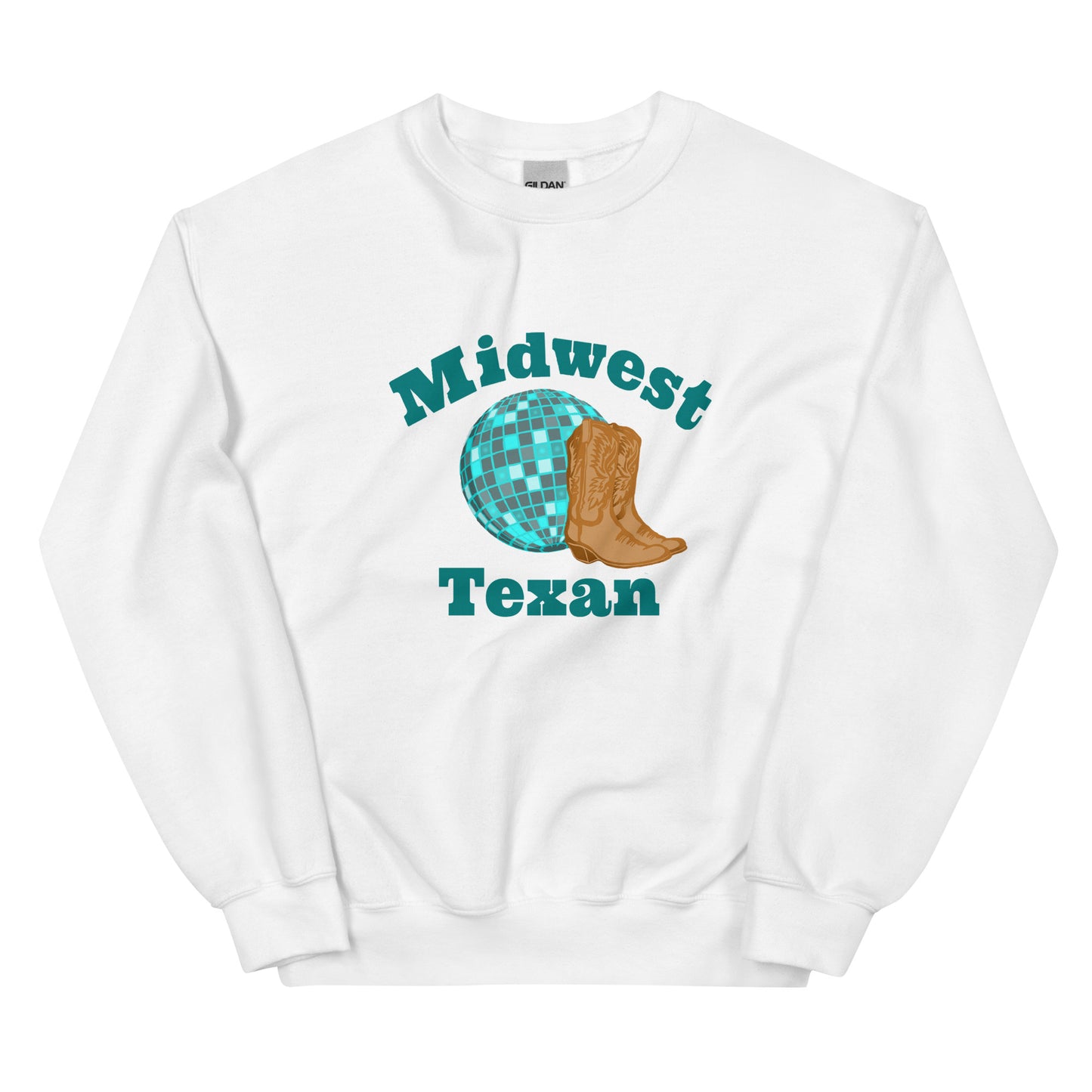 Midwest Texan logo crewneck